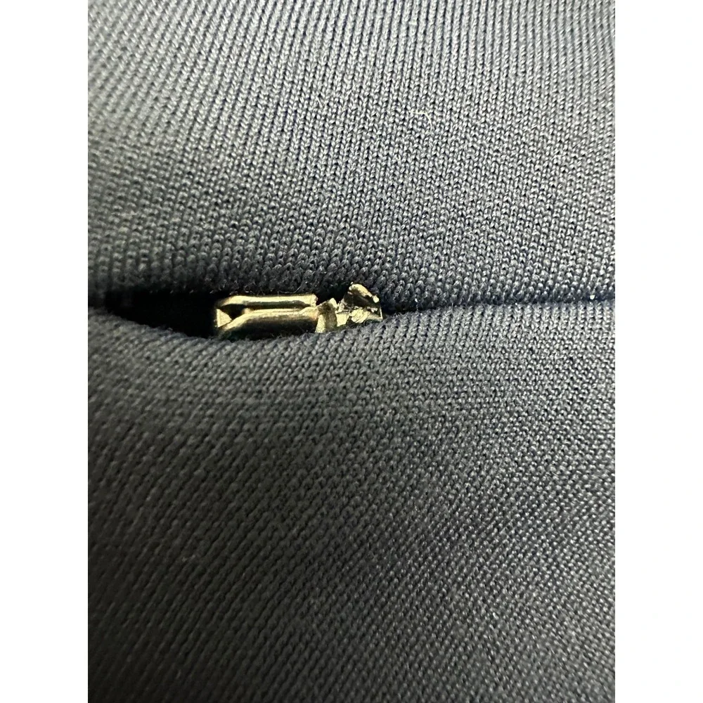 Athleta Cargo Pants Women 6 Navy Blue Headlands Hybrid Tapered Zipper Pockets